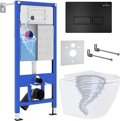 Унитаз Roxen Antares Tornado в комплекте с инсталляцией StounFix Dual Fresh 6 в 1 968313 (кнопка: черный матовый) Унитаз Roxen Antares Tornado в комплекте с инсталляцией StounFix Dual Fresh 6 в 1 968313 (кнопка: черный матовый)