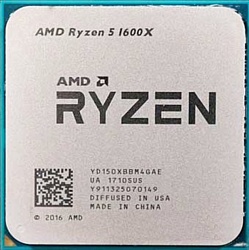 AMD Ryzen 5 1600X Summit Ridge (AM4, L3 16384Kb)