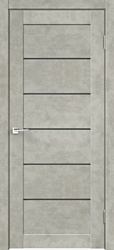 Velldoris Loft 1 80x200 (бетон светло-серый, мателюкс графит)