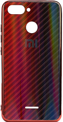 EXPERTS Aurora Glass для Xiaomi Redmi 6A с LOGO (красно-синий)