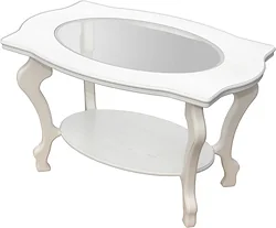 Журнальный столик Мебелик Берже 1С (белый ясень) Журнальный столик Мебелик Берже 1С (белый ясень)