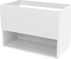 Тумба под умывальник ЗОВ Кито-2 90 под столешницу (белый матовый)