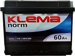 Автомобильный аккумулятор Klema Norm 6CТ-60А3(0) (60Ah) Автомобильный аккумулятор Klema Norm 6CТ-60А3(0) (60Ah)