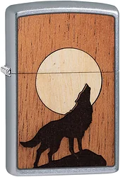 Зажигалка Zippo 49043 Woodchuck USA Howling Wolf