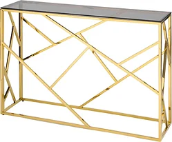 Консольный стол Stool Group Арт Деко 115x30 ECST-015-TG-SK (стекло Smoke/сталь золото) Консольный стол Stool Group Арт Деко 115x30 ECST-015-TG-SK (стекло Smoke/сталь золото)