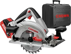 Дисковая пила Crown CT25002-165HX-4 BMC (с 1-им АКБ, кейс)