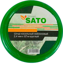 Леска для триммера SATO Techno 1LB 2.4мм x 87м круг