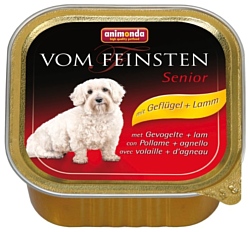 Animonda Vom Feinsten Senior для пожилых собак с мясом домашней птицы и ягненком (0.15 кг) 22 шт.
