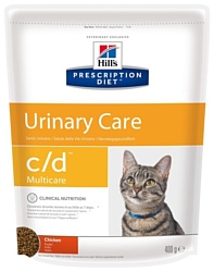 Hill's (0.4 кг) Prescription Diet C/D Multicare Feline Chicken dry