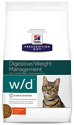 Hill's (5 кг) Prescription Diet W/D Feline Low Fat Diabetes Colitis dry