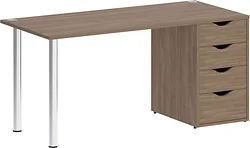 Стол для работы Riva Home Office VR.SP-3-158.4 Silver (дуб аризона)