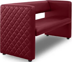 Прямой диван Brioli Джино двухместный 1.2м (L16/вишневый)