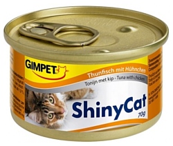 GimCat ShinyCat с тунцом и курочкой (0.07 кг) 1 шт.