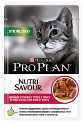 Корм для кошек Purina Pro Plan (0.085 кг) 1 шт. NutriSavour Sterilised feline with Duck in gravy