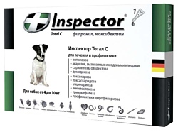 Inspector Капли для собак от 4 до 10 кг