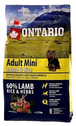 Ontario (2.25 кг) Adult Mini Lamb & Rice