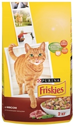 Friskies Для взрослых кошек с мясом и полезными овощами (2 кг)