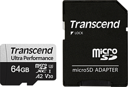 Transcend microSDXC 340S 64GB (с адаптером)