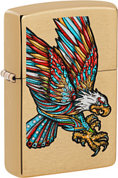 Zippo Brushed Brass Tattoo Eagle 49667