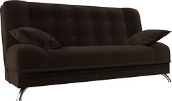 Прямой диван Лига диванов Анна 28067 (микровельвет коричневый)