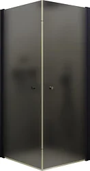 Душевой уголок MaybahGlass MGY-1299-6 (графитовое матовое стекло/черный)