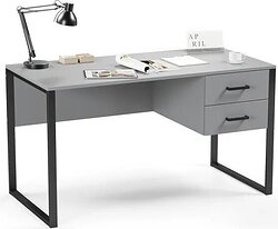 Стол для работы Soma Slava 135x66 (серый/черный)