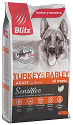 Blitz (2 кг) Adult Dog Turkey & Barley All Breeds dry