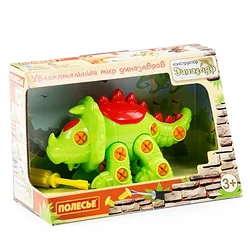 Конструктор Полесье Динозавры 76816 Трицератопс (в коробке)