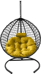 Craftmebel Кокон Капля Премиум (желтый/графит)