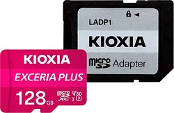 Карта памяти Kioxia Exceria Plus microSDXC LMPL1M128GG2 128GB (с адаптером)