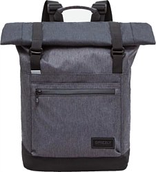 Городской рюкзак Grizzly RQL-315-1 (черный/серый)