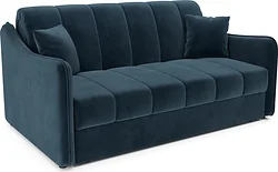 Прямой диван Мебель-АРС Давос ППУ 155x200 см M2-110-11 (темно-синий Luna 034)