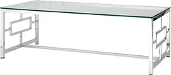 Журнальный столик Stool Group Бруклин 120x60 ECT-013 (прозрачное стекло/сталь серебристый) Журнальный столик Stool Group Бруклин 120x60 ECT-013 (прозрачное стекло/сталь серебристый)