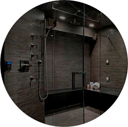 Зеркало eMZe Led Motion D70 LED.70.70.MOTION.4K (c подсветкой бесконтактное включение)