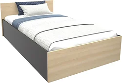 Кровать МДК КР11 120x200/700x1252x2032 (венге/дуб млечный) Кровать МДК КР11 120x200/700x1252x2032 (венге/дуб млечный)