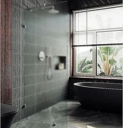 Душевая перегородка MaybahGlass 99x195 MGD-270-4 (сатин стекло/хром глянцевый)