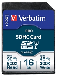 Verbatim Pro SDHC Class 10 UHS-3 16GB