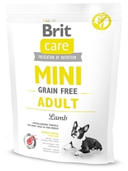 Brit (0.4 кг) Care Mini Grain Free Adult Lamb