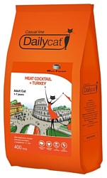 DailyCat (0.4 кг) Casual Line Adult Meat Cocktail + Turkey
