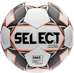 Select Futsal Master (4 размер, белый/черный/оранжевый)