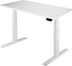 ErgoSmart Unique Ergo Desk 1380x800x18мм (альпийский белый/белый)