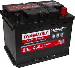 Автомобильный аккумулятор Dynamatrix Standard R+ 450A (50Ah)