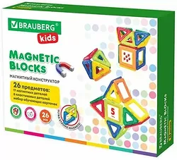 Конструктор Brauberg 663844 Kids Magnetic Blocks-26