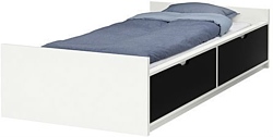 Ikea Флакса 207x98 (2 ящика, белый, основание Лурой) (090.319.12)