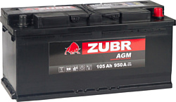 Zubr 105 Аh ZUBR AGM 605 02 ZAP R+ (105Ah)
