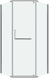 Душевой уголок Grossman Pragma 90x90x195 302.K33.03.9090.10.00 (хром/прозрачное стекло)