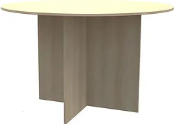 Офисный стол для переговоров МДК СП-К круглый 1200x1200x750 (дуб млечный) Офисный стол для переговоров МДК СП-К круглый 1200x1200x750 (дуб млечный)