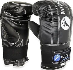 Перчатки для единоборств Rusco Sport к/з (L, черный)