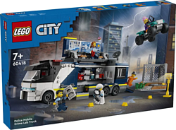 Конструктор LEGO City 60418 Полицейский передвижной грузовик криминалистической лабораторией