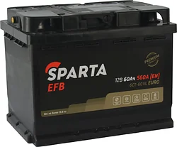 Автомобильный аккумулятор Sparta EFB 6CT-60 VL Euro (60Ah) Автомобильный аккумулятор Sparta EFB 6CT-60 VL Euro (60Ah)